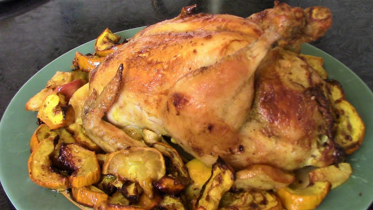 Курица С Яблоками Рецепты С Фото